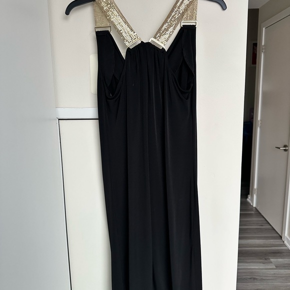 MICHAEL Michael Kors Black Dress with Gold Detail - Picture 10 of 10